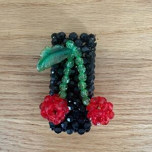 Susan Alexandra Beaded Cherry Lighter Holder